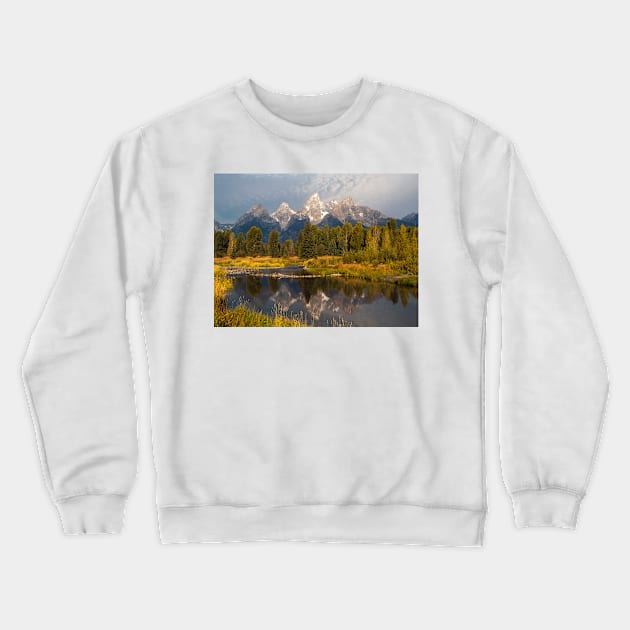 Grand Teton's Beauty Crewneck Sweatshirt by algill